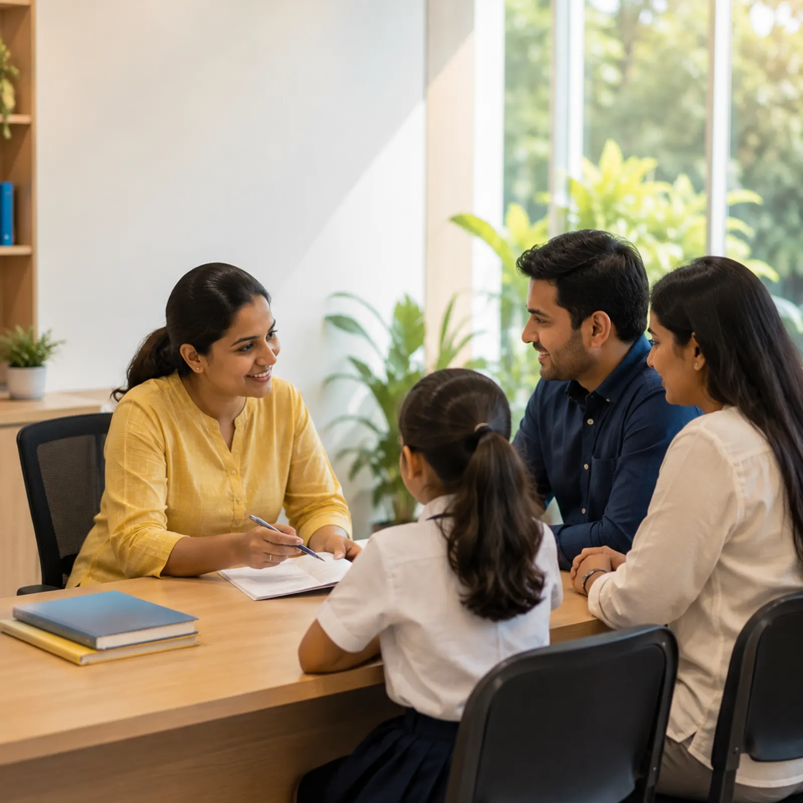 Families visiting Ruhani Public School for admissions